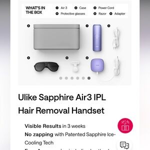 ulike hair removal system!!
